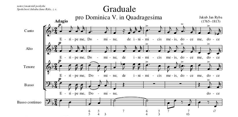 Graduale pro Dominica in Passione.
